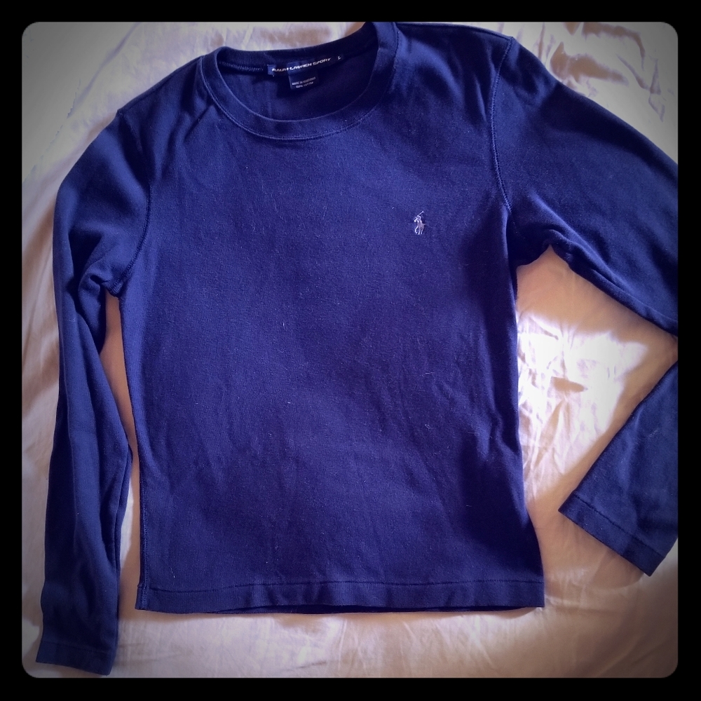 Authentic 90s Navy Ralph Lauren Sport golf shirt!